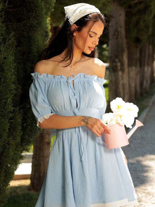 Mini Damenkleid Blau