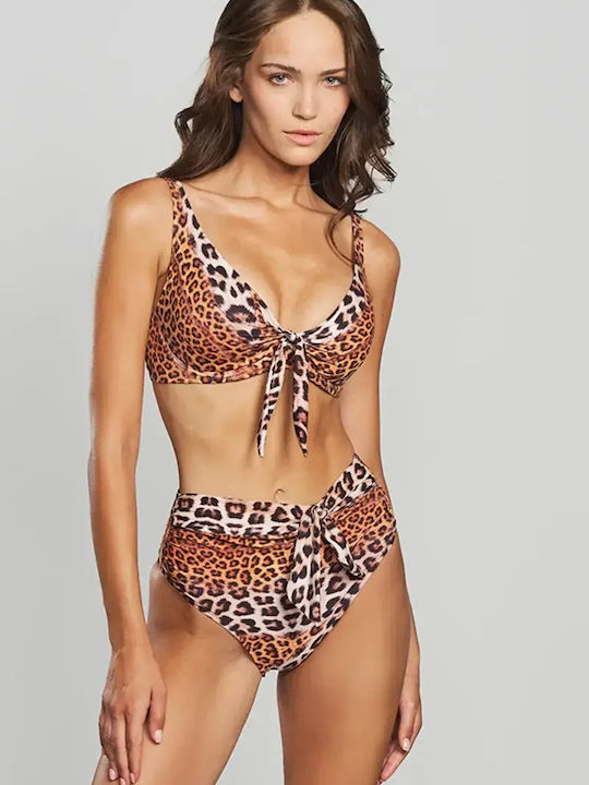 Bikini Τριγωνάκι E Cup Animal Print