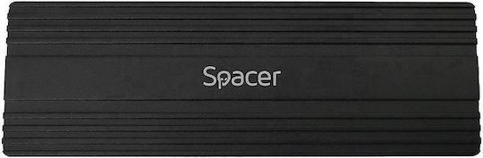 Spațiu Extern Rack SSD M.2 PCIe NVME Interfață PC USB 3.1 Type C Striat Aluminiu Negru "sprk-m2typec-05" Verde Sigilant 0.8 Lei