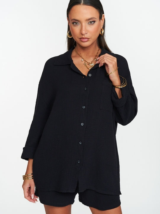 Women's Set with Black Shorts