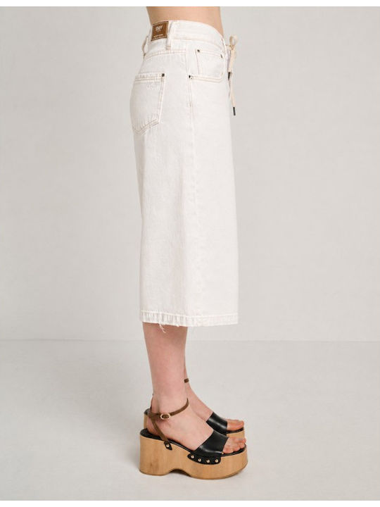 Women's Jean Bermuda White