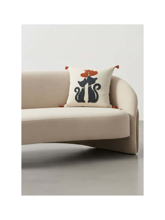 SteweHome Decorative Pillow Case Beige 42x42cm