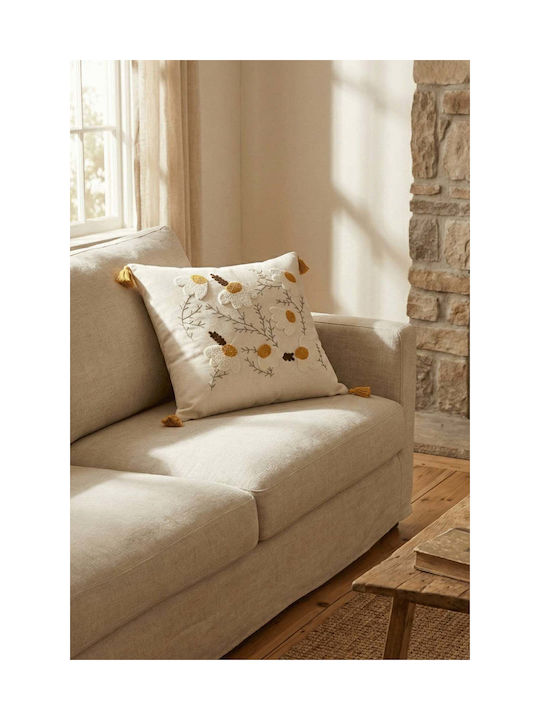 SteweHome Decorative Pillow Case Beige 42x42cm