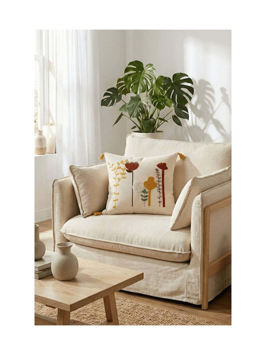 SteweHome Διακοσμητική Μαξιλαροθήκη Μπεζ 42x42εκ.