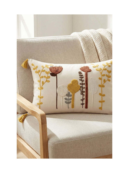 SteweHome Decorative Pillow Case Beige 35x55cm