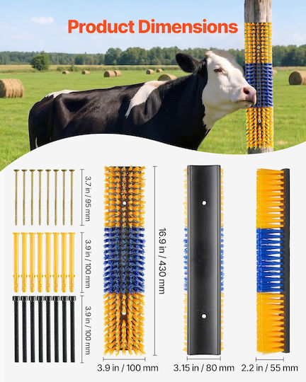 Vevor Четка за Стъргане 43x10x10см 4 Брой