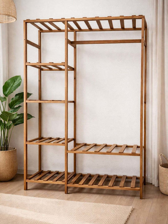 SteweHome Cremasteră de Podea din Lemn Maro 90x151cm