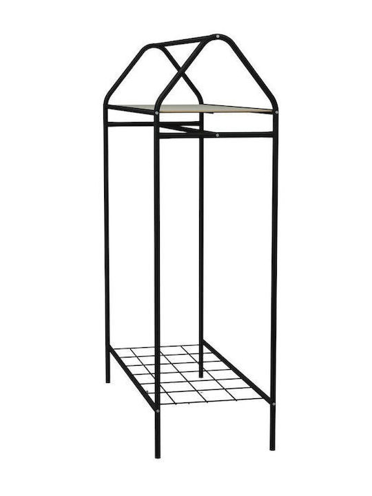 SteweHome SteweHome Kleiderständer aus Metall Schwarz 104x143cm