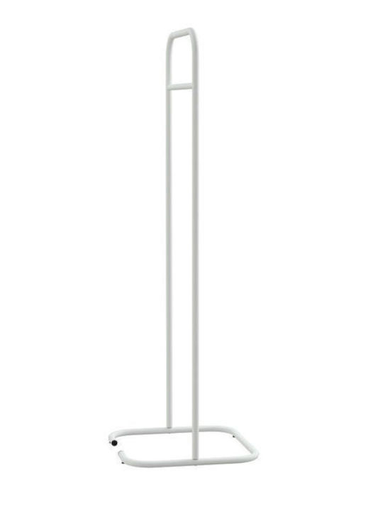 SteweHome Kremastra De Podea Din Metal Albă 44x44x123cm