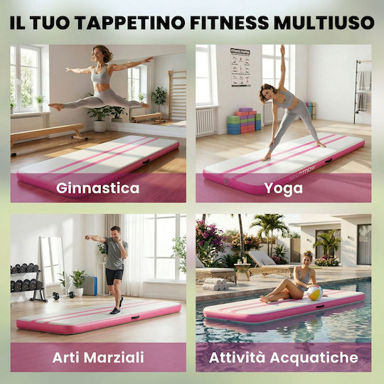 Sportnow Trainingsmatte Gerätetraining Rosa Länge 500cm