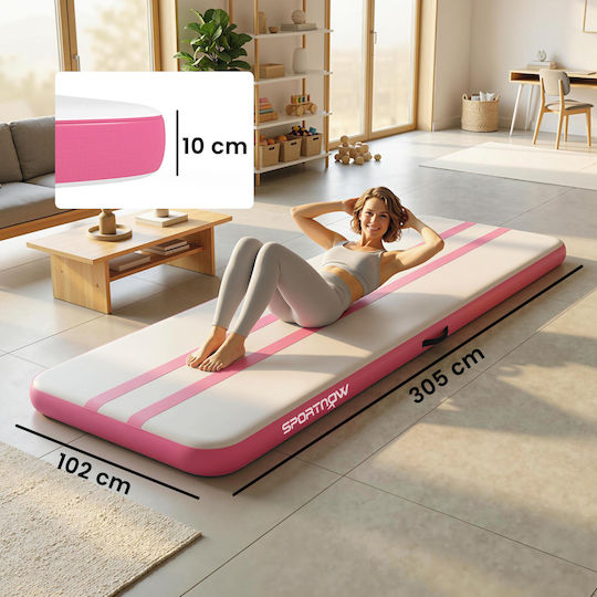 Sportnow Trainingsmatte Gerätetraining Rosa Länge 500cm