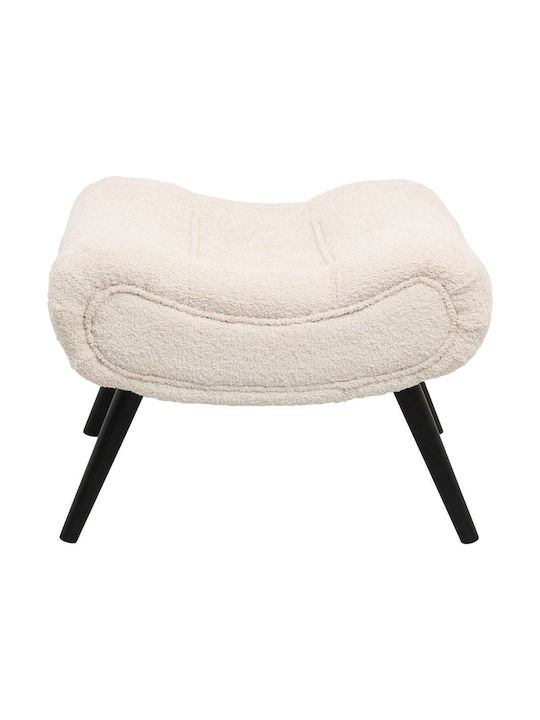 Polstersessel mit Fußhocker Ecru 97x80x100cm