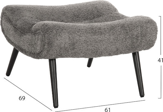 Brym Entspannungs-Sessel mit Fußhocker Grau 97x80x100cm