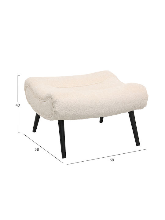 Brym Entspannungs-Sessel mit Fußhocker Ecru 97x80x100cm