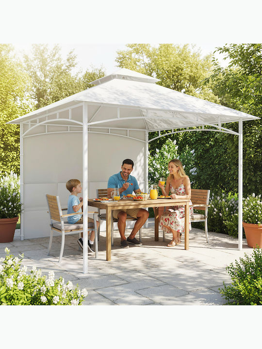 Outsunny Gazebo de Grădină Bej 3x3m