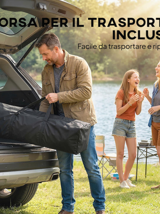 Outsunny Πτυσσόμενο Κιόσκι Κήπου Pop-up Γκρι 3.5x3.5m