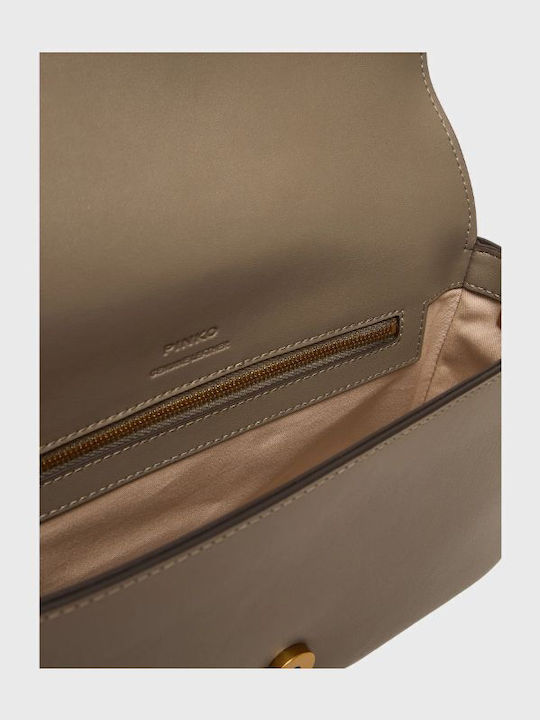 Love One Classic Leather Women's Crossbody Bag Beige