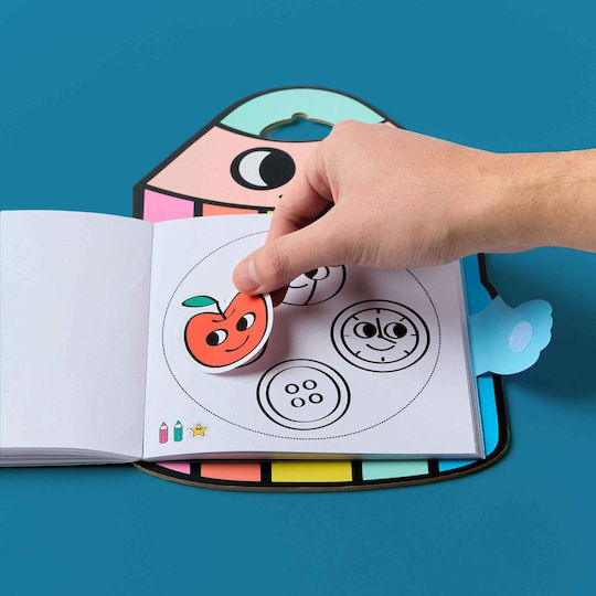 Omy Geometric Shape Stickers with Activity Booklet for Children 3+ Years