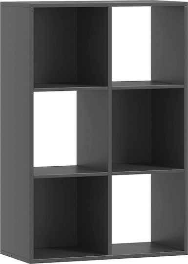 Βιβλιοθήκη Μαύρη 61.5x29.5x91.5εκ.
