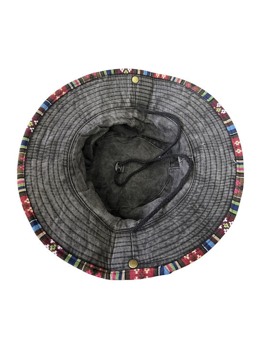 DENIA ACCESSORIES Fabric Men's Hat Safari Style Gray