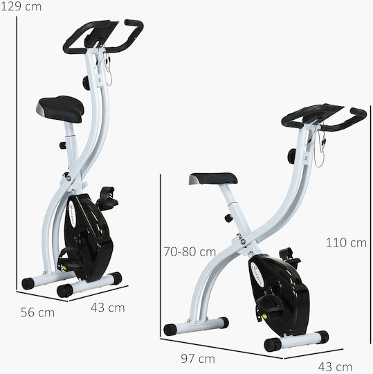 Sportnow Zusammenklappbares Aufrechtes Heimtrainer Magnetisch