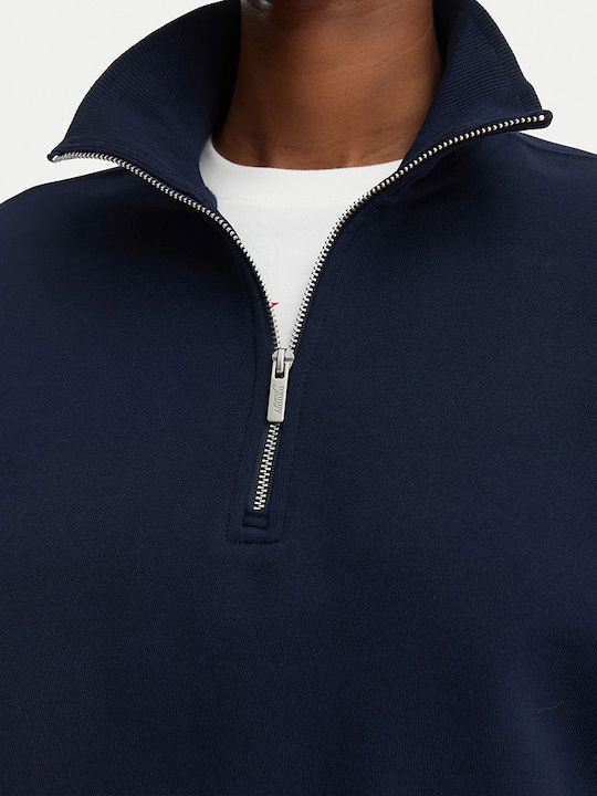 Women's Sweatshirt Cardigan Blue