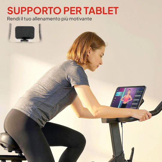 Sportnow Bicicletă Fitness Verticală Magnetică cu Roti
