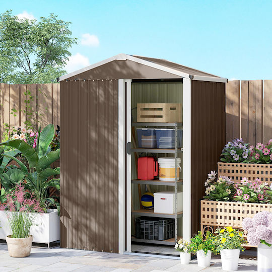 Metallische Gartenhaus Galvanisiert M1.36xB0.87xH1.79m