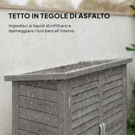 Wooden Garden Shed L0.87xW0.465xH0.965m
