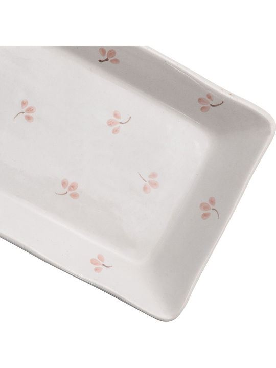 Beauty Home Aura Art 7721 Shallow Plate Made of Pink Porcelain with Diameter 21cm