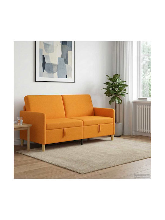 Three-Seater Couch with Storage Space Dark Yellow 172x78x87cm
