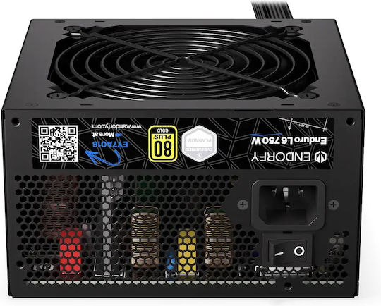 Endorfy Enduro L6 750W Black Power Supply Full Wired 80 Plus Gold