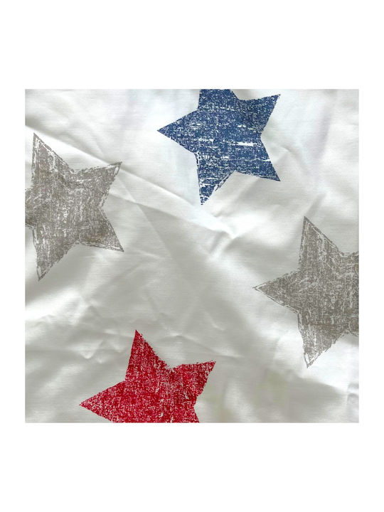Pouf Opala 55x55x30cm OP1-stars-redblue