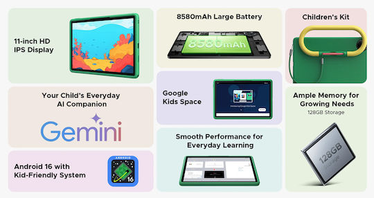 Doogee U11 Kid 11 Zoll Tablet (4GB/128GB) Rosa