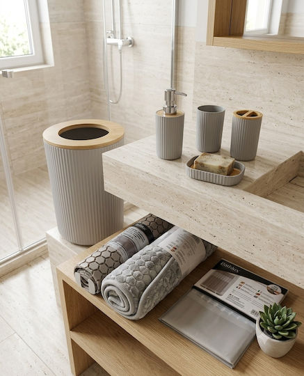 Parris Home Badezimmerzubehör-Set Bambus 8 Stück