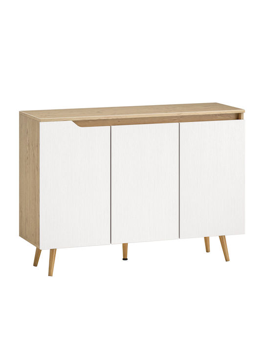 Буфет Дървен Бял 107x35x76.5cm