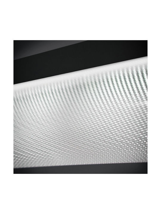 Slamp Modula Crystal Κρεμαστό Φωτιστικό Μαύρο LED Ράγα 96x5.5εκ.