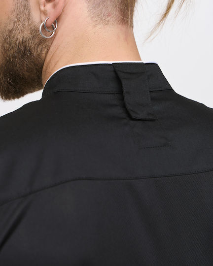 Ayo Haina Bucătar Unisex Negru cu Mâneci scurte Dennis