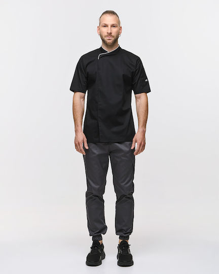Ayo Haina Bucătar Unisex Negru cu Mâneci scurte Dennis