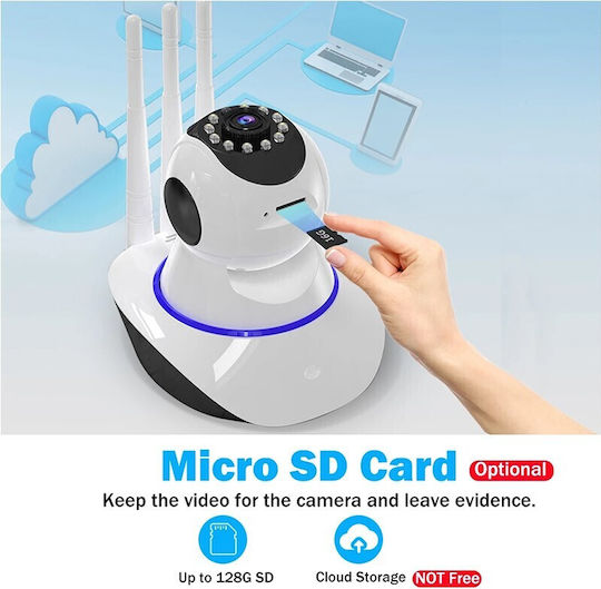 22400-710-00-05 IP Камера за Видеонаблюдение Wi-Fi HD 720P с Двупосочна Комуникация