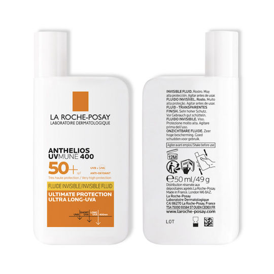 La Roche Posay Anthelios Uvmune 400 Invisible Fluid With Perfume Αντηλιακή Κρέμα Προσώπου SPF50 50ml