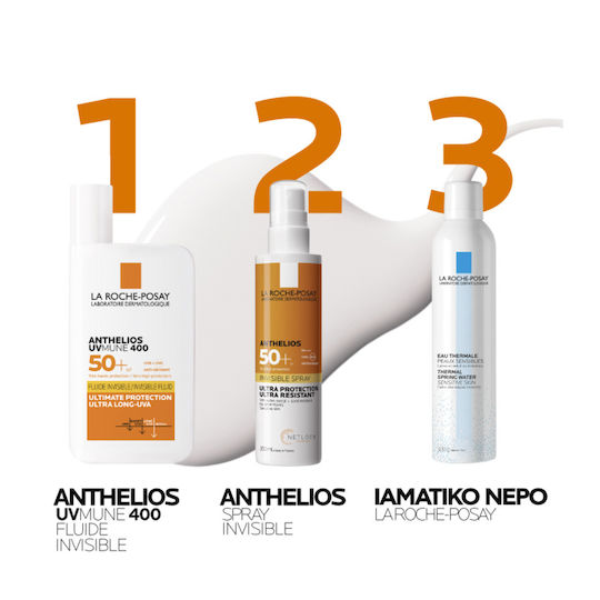 La Roche Posay Anthelios Uvmune 400 Invisible Fluid With Perfume Αντηλιακή Κρέμα Προσώπου SPF50 50ml