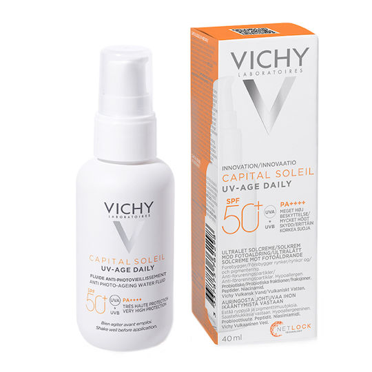 Vichy Capital Soleil UV-Age Daily Αδιάβροχη Αντηλιακή Κρέμα Προσώπου SPF50 40ml