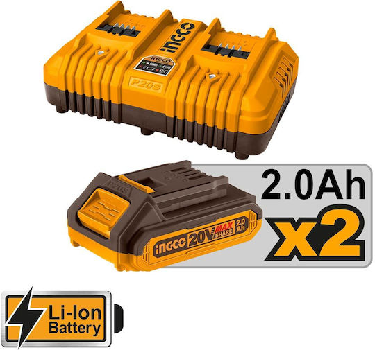 Ingco Hedge Trimmer Battery 20V with Blade 65cm CHTLI400282
