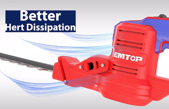 Emtop ELHT20018 Μπορντουροψάλιδο Μπαταρίας 20V με Μήκος Λάμας 46cm Solo
