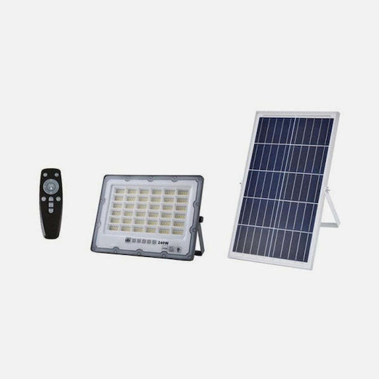 Redled Wasserdichter Solar LED Flutlichter 240W Mit Einstellbarem Warm Weiß Mit Fotowiderstand Und Fernbedienung IP66
