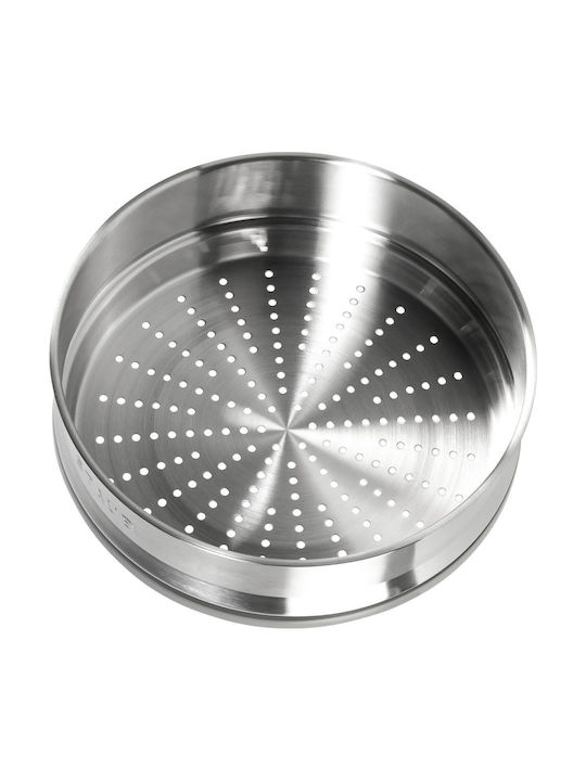 Staub Тава Кръгла с Капак от Неръждаема Стомана