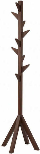 SteweHome Καλόγερος Ξύλινος Καφέ 175cm