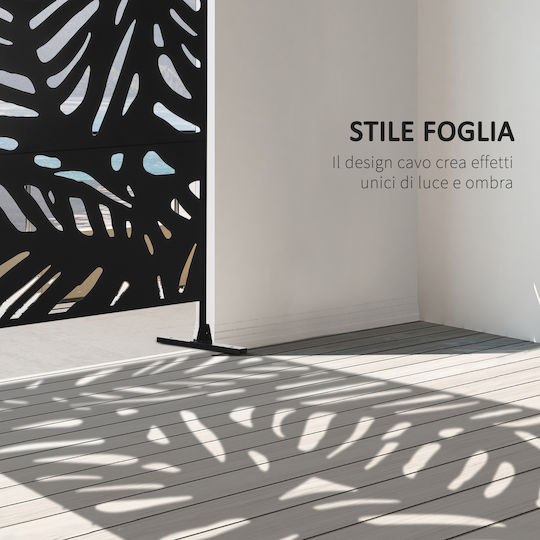 Outsunny Decorative Room Divider Made of Canvas 122x198cm