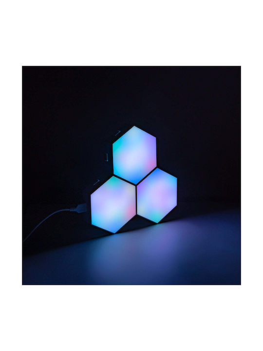 GloboStar Decorative Lighting LED RGB 3pcs 10.5x10.5x3cm